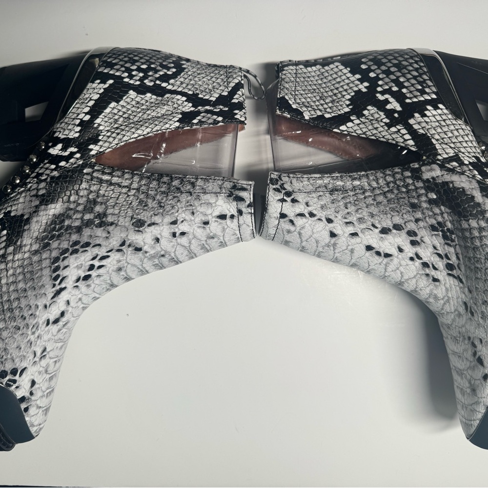 Jeffrey Campbell Optimum Snake‎ Skin Booties - Picture 2 of 14